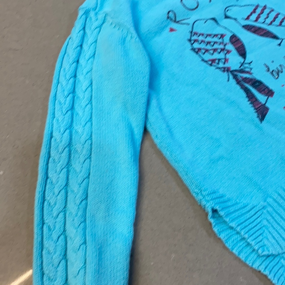Turquoise Roxy girl sweater size 6